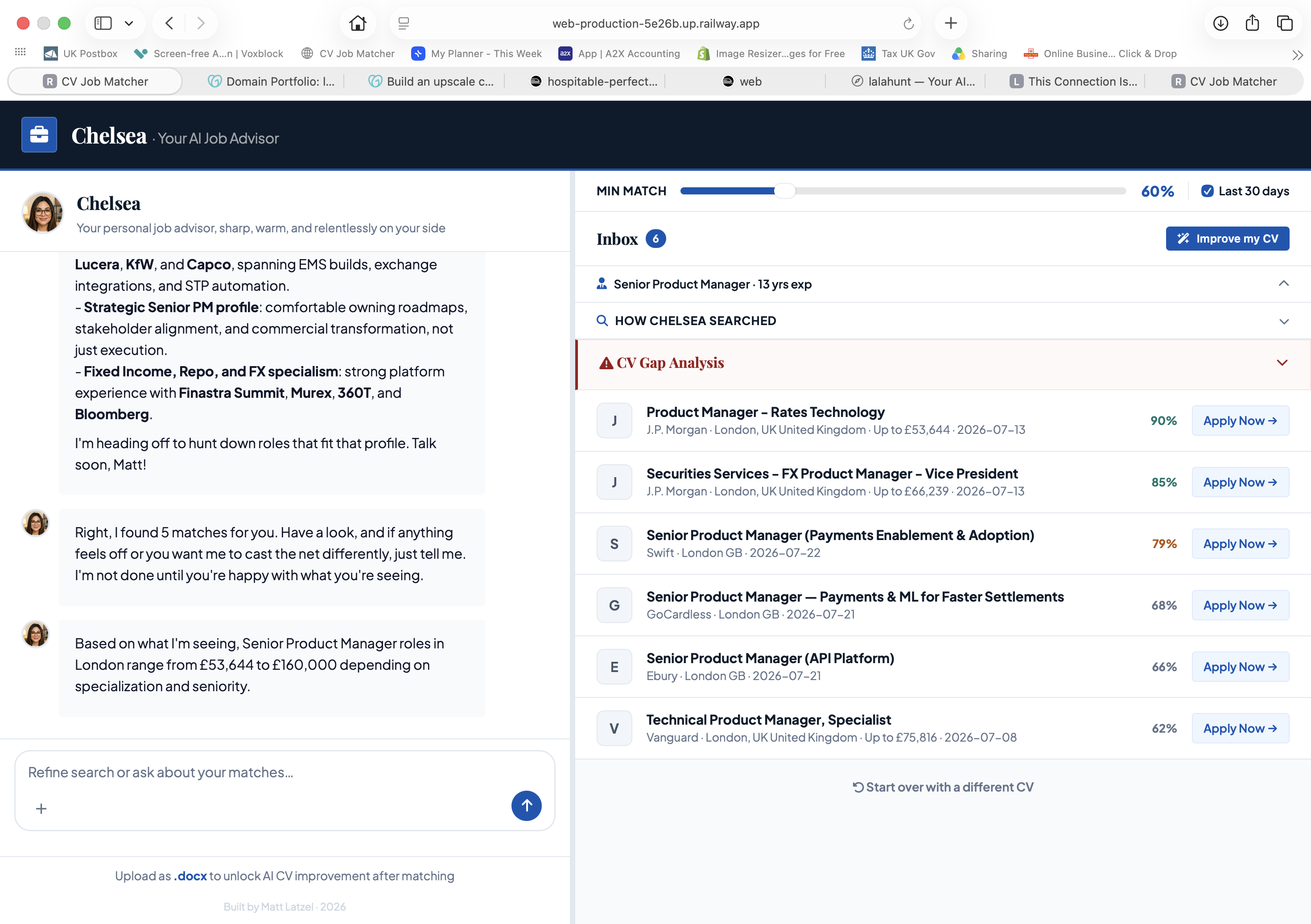 Your curated inbox with ranked matches
